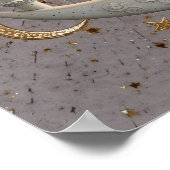 Poster Elegant 3D White Crescent & Mosque Ramadan Design (Coin)