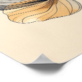 Poster  Elegant 3D White Floral Bas-Relief Sculpture on M (Coin)