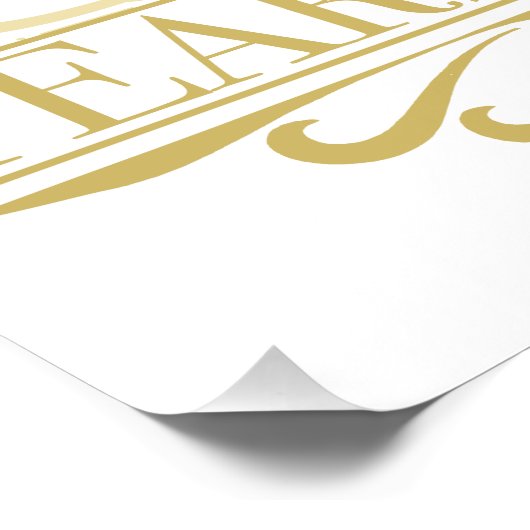 Poster Élégant 40e anniversaire (Coin)