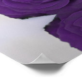 Poster Élégant 8 Table Royal Purple Rose Carte de siège (Coin)