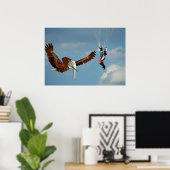 Poster Elégant aigle éléphant (Bureau à domicile)