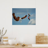 Poster Elégant aigle éléphant (Cuisine)