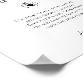 Poster Élégant appareil photo moderne Mariage jetable Sig (Coin)