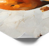 Poster Elégant arrangement : La vie morte avec vase de fl (Coin)