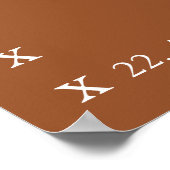 Poster Elégant Automne Deux Couleurs Côté Floral Accueil (Coin)