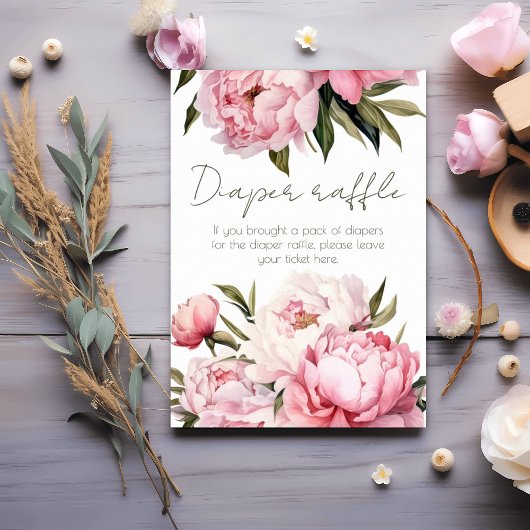 Poster Élégant baby shower de tombola de la couche