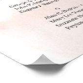 Poster Élégant banquette à fleurs rose vif (Coin)