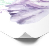 Poster Elégant Beach Ocean Corals Baby shower Bienvenue (Coin)