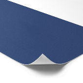 Poster Elégant Beau Cygnes Bleus Aquarelle Art (Coin)