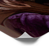 Poster Elégant belle princesse violet Rose (Coin)