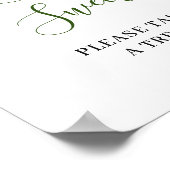 Poster Élégant blanc Orchidées L'amour est doux Mariage S (Coin)