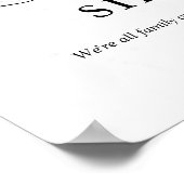 Poster Élégant Bleu Argent Papillon Choisir un Mariage de (Coin)