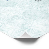 Poster Elegant Blue Bow Engagement Party Invitation (Coin)