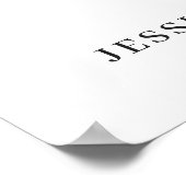 Poster Elégant Blue Hydrangea Eucalyptus REHEARSAL DÎNER (Coin)