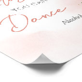 Poster Elégant blush floral or croyez-moi vous pouvez dan (Coin)