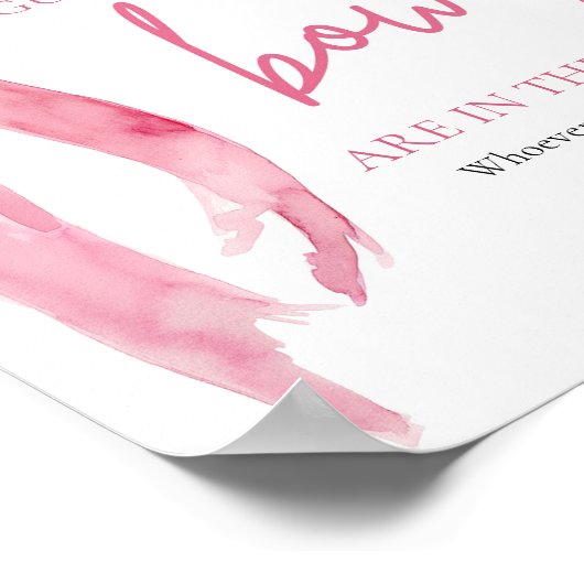 Poster Elégant Blush Pink Bow Devine Combien De Bows Jeu (Coin)