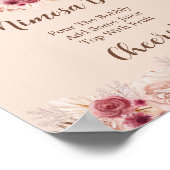 Poster Elegant Boho Fall Pumpkin Mimosa Bar (Coin)