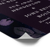 Poster Élégant Boho foncé Rose or Arc  or Mariage (Coin)