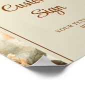 Poster Elegant Boho Terracotta Ivory Sage Floral Custom (Coin)