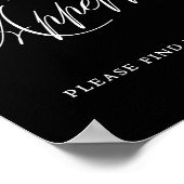 Poster Élégant Bon Appétit S'Il Vous Plaît Trouver Votre  (Coin)