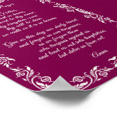 Poster Elegant Botanical The Lord’s Prayer  (Coin)