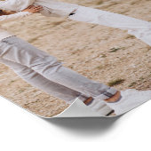 Poster Elegant Bow & Ribbon Present Family Photo Collage (Coin)