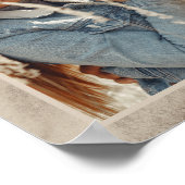 Poster Elégant cadre d'art moderne Abstrait photo (Coin)