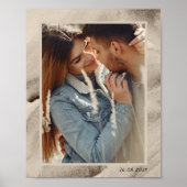 Poster Elégant cadre d'art moderne Abstrait photo (Devant)