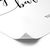 Poster Élégant calligraphie noire Cigar Bar Signal (Coin)