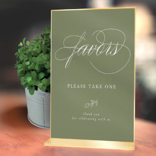 Poster Élégant calligraphie Sage minimal feuille Favorise