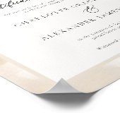 Poster Élégant certificat de mariage Gold Faux (Coin)