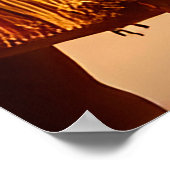 Poster Élégant Cheval de Châtaignier à Saddle (Coin)