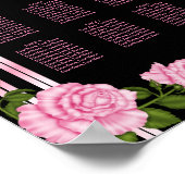 Poster Élégant Chic Corner Rose Bouquet de siège graphiqu (Coin)