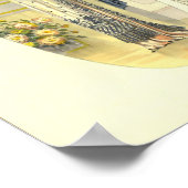 Poster Élégant Chic Edwardian Plaque de mode française (Coin)