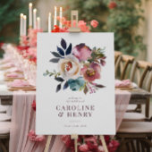 Poster Élégant Chic Romantique Rose Mariage