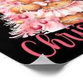 Poster Elegant Christmas Watercolor Snow Toddler T Shirt (Coin)