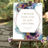 Poster Élégant citation d'amour personnalisée, signe Mari