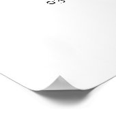 Poster Élégant Classique Formal Minimal Mariage (Coin)