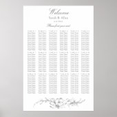 Poster Élégant classique Rococo Floral (Devant)