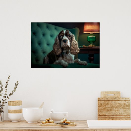 Poster Elégant Cocker Spaniel Classic Portrait Design (Cuisine)