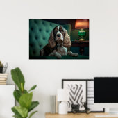 Poster Elégant Cocker Spaniel Classic Portrait Design (Bureau à domicile)