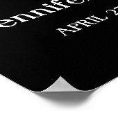 Poster Élégant collage photo funéraire Sympathie (Coin)