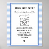 Poster Élégant Combien d'âge ont-ils été marié Shower Jeu (Devant)