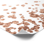 Poster Élégant confetti | 20 + Mariage de table (Coin)