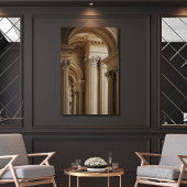 Poster Elegant Corinthian Columns Classical Architecture