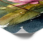 Poster Élégant couvercle de cygne dans un étang tranquill (Coin)