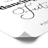 Poster Élégant Dancing Feet Chaussures Favoriser Mariage  (Coin)