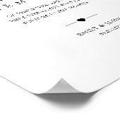 Poster Élégant dans le Mariage de mémoire aimer (Coin)