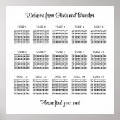 Poster élégant de 15 Mariage de table (Devant)