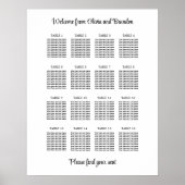 Poster élégant de 16 Mariage de table (Devant)